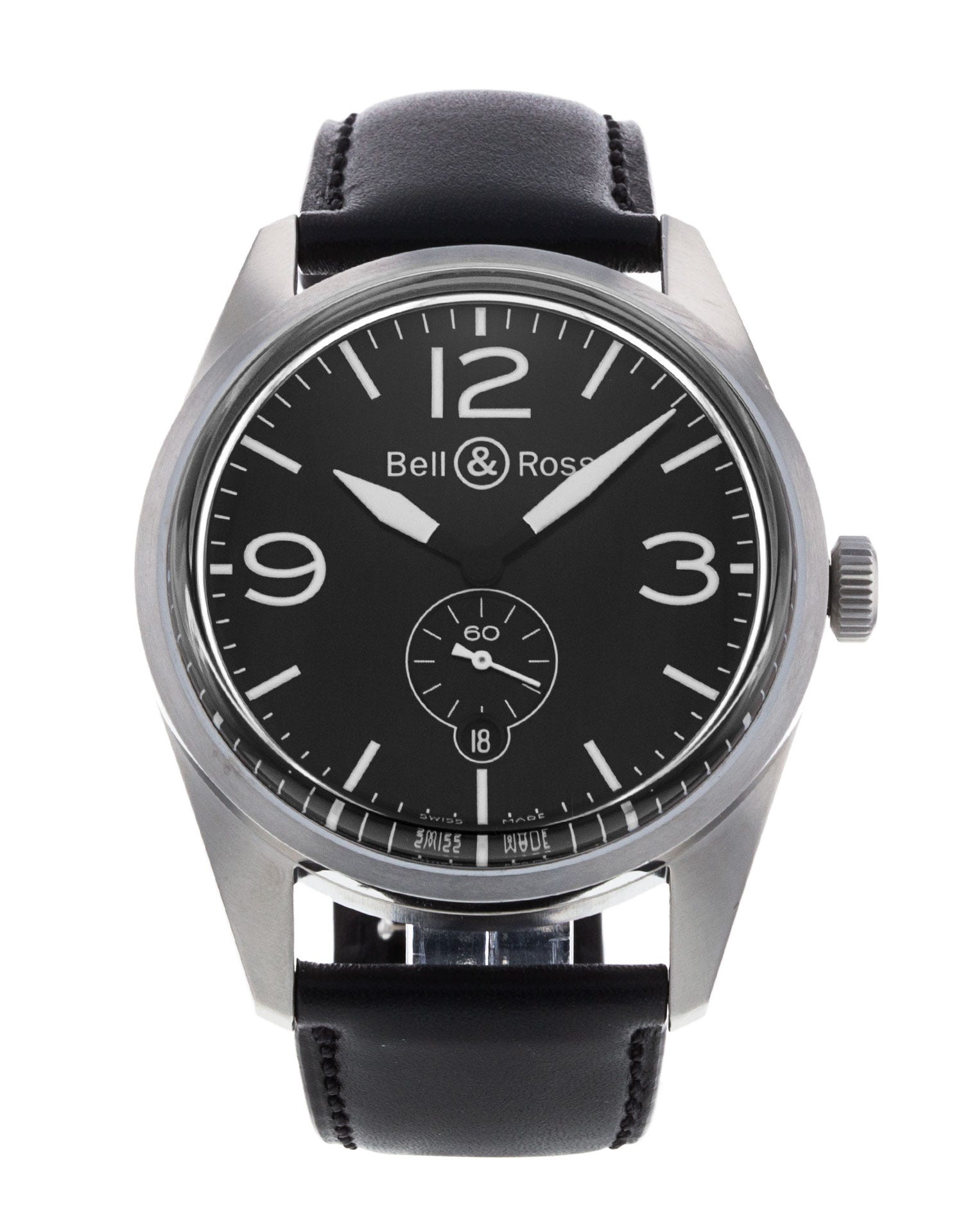 Bell and Ross Vintage 123 BRV123-BL-ST/SCA